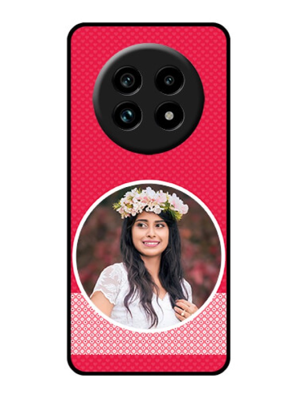 Custom Realme 14 Pro Lite 5G Custom Glass Phone Case - Pink Color Pattern Design