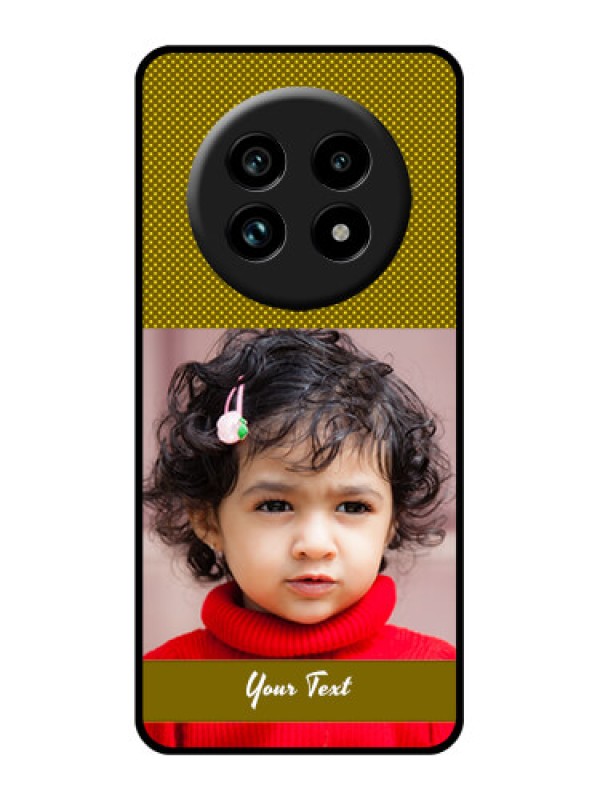 Custom Realme 14 Pro Lite 5G Custom Glass Phone Case - Simple Green Color Design