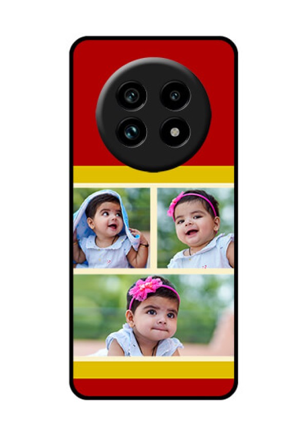 Realme 14 Pro Lite 5G Custom Glass Phone Case - Multiple Pic Upload Design