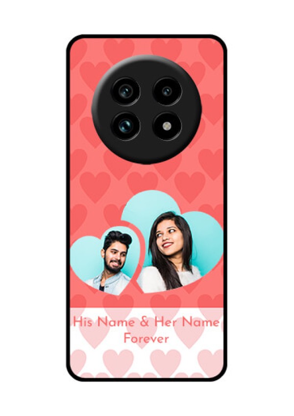 Realme 14 Pro Lite 5G Custom Glass Phone Case - Couple Pic Upload Design