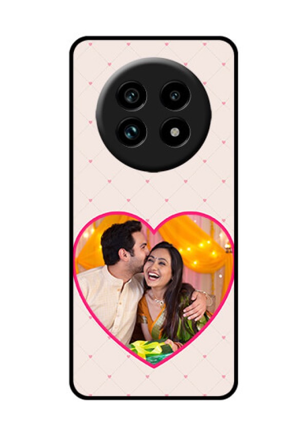 Realme 14 Pro Lite 5G Custom Glass Phone Case - Heart Shape Design