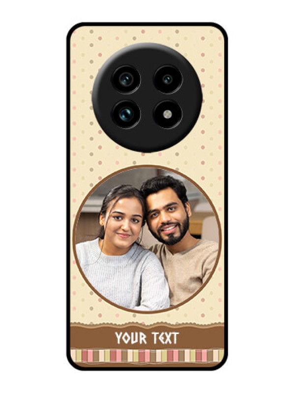 Custom Realme 14 Pro Lite 5G Custom Glass Phone Case - Brown Dotted Mobile Case Design
