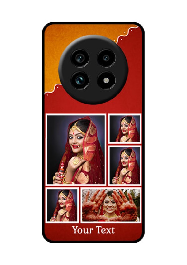 Realme 14 Pro Lite 5G Custom Glass Phone Case - Wedding Pic Upload Design