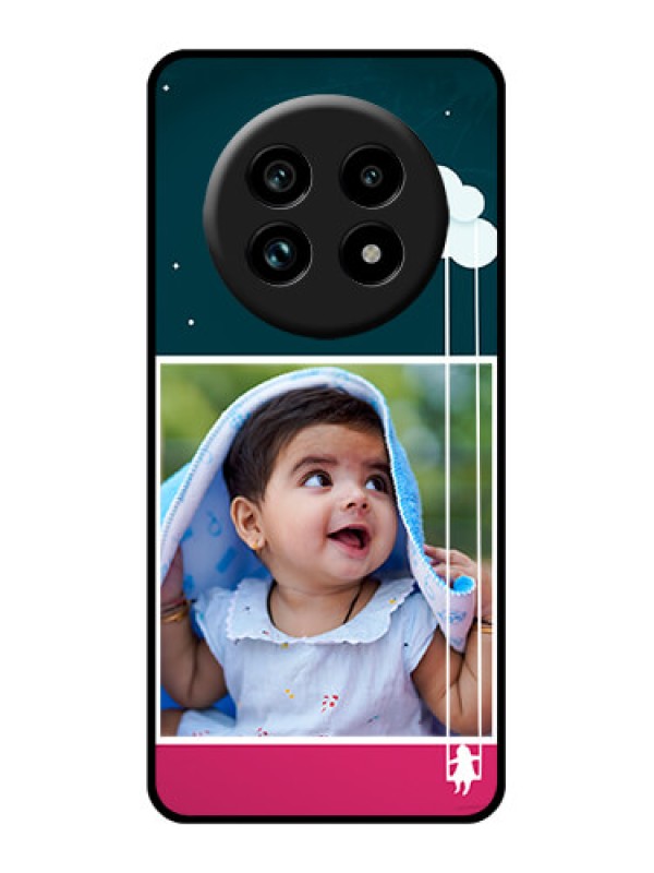 Custom Realme 14 Pro Lite 5G Custom Glass Phone Case - Cute Girl With Cloud Design