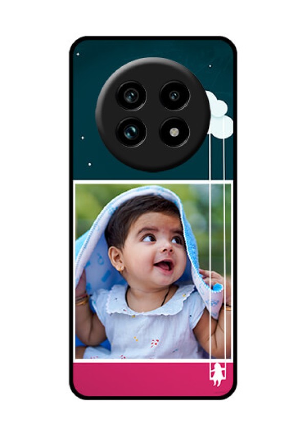 Realme 14 Pro Lite 5G Custom Glass Phone Case - Cute Girl With Cloud Design