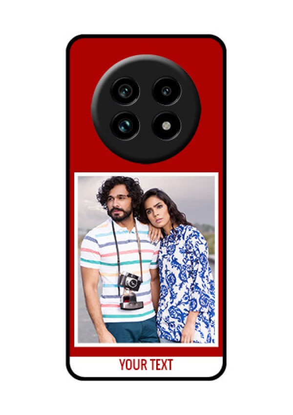 Realme 14 Pro Lite 5G Custom Glass Phone Case - Red Color Design