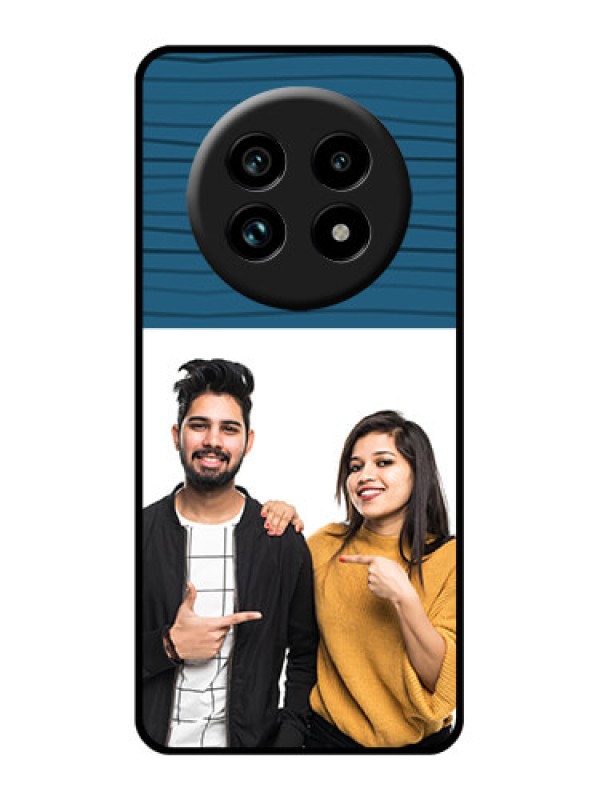 Custom Realme 14 Pro Lite 5G Custom Glass Phone Case - Blue Pattern Cover Design