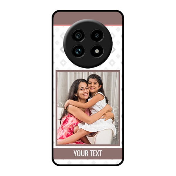 Realme 14 Pro Lite 5G Custom Glass Phone Case - Simple Diamond Design