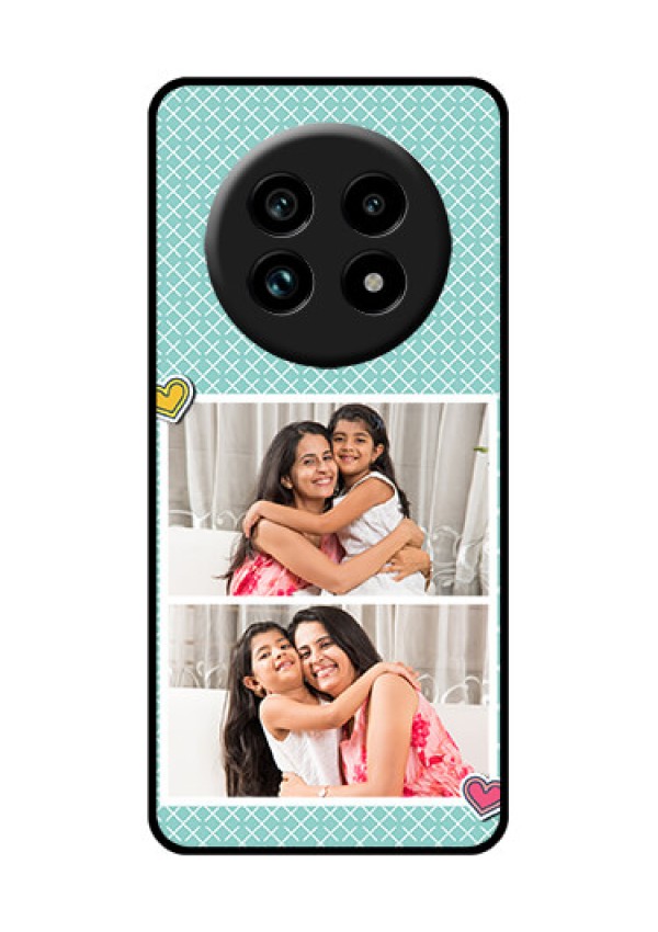Realme 14 Pro Lite 5G Custom Glass Phone Case - 2 Image Holder With Pattern Design