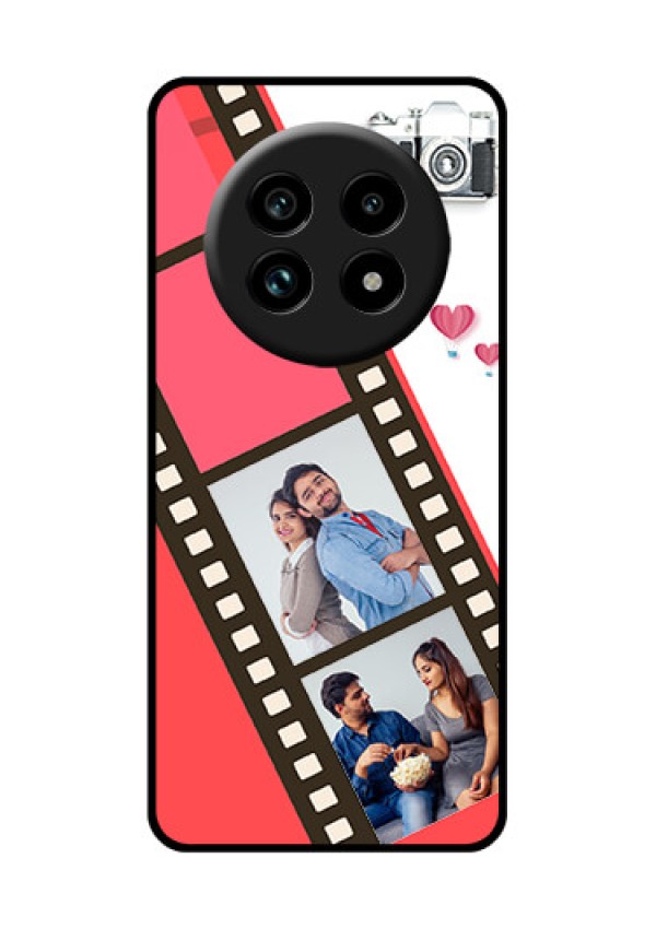 Realme 14 Pro Lite 5G Custom Glass Phone Case - 3 Image Holder With Film Reel