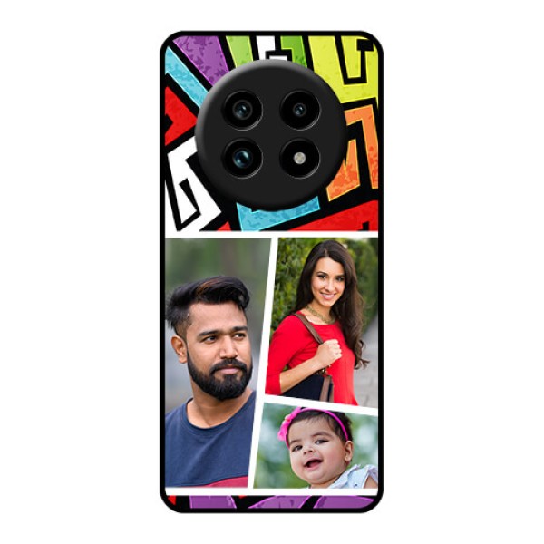 Realme 14 Pro Lite 5G Custom Glass Phone Case - Graffiti Pattern Design