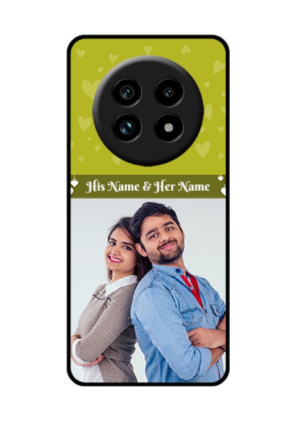 Realme 14 Pro Lite 5G Custom Glass Phone Case - You and Me Heart Design
