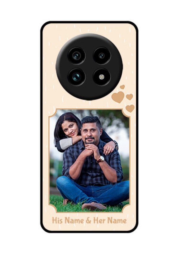 Realme 14 Pro Lite 5G Custom Glass Phone Case - With Confetti Love Design