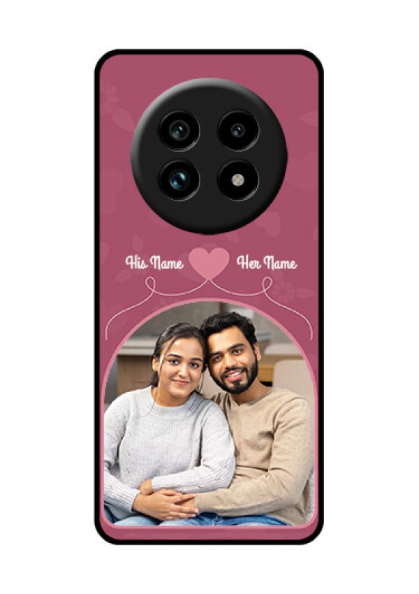Realme 14 Pro Lite 5G Custom Glass Phone Case - Love Floral Design