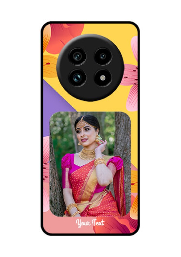Realme 14 Pro Lite 5G Custom Glass Phone Case - 3 Image With Vintage Floral Design