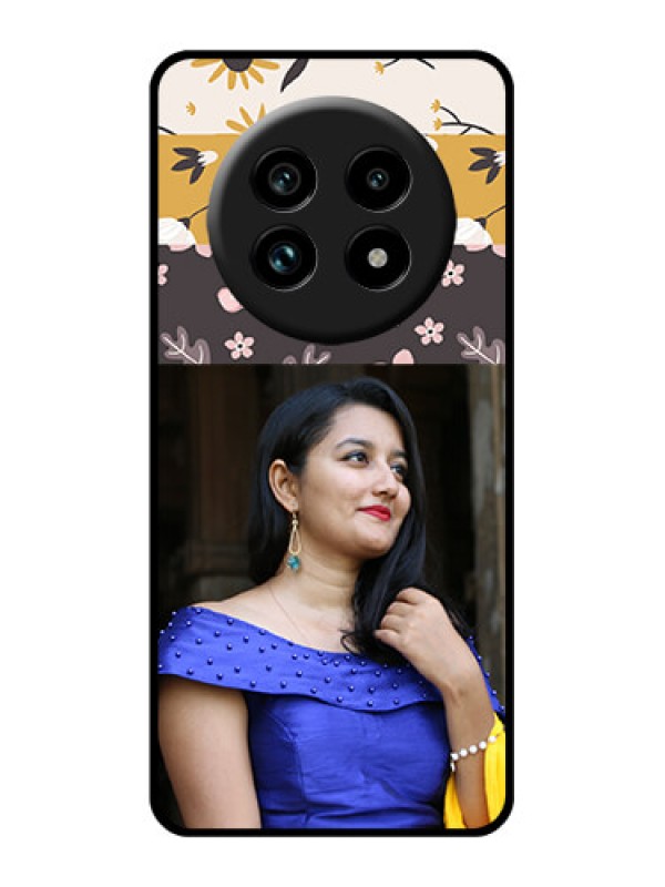 Custom Realme 14 Pro Lite 5G Custom Glass Phone Case - Stylish Floral Design