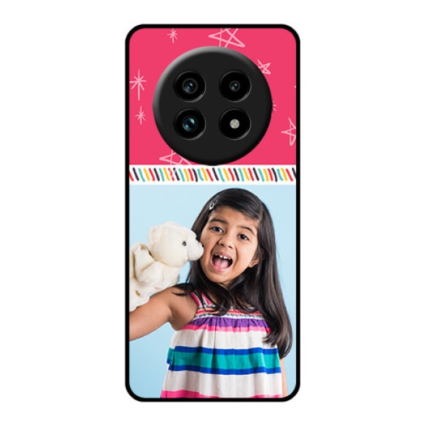 Realme 14 Pro Lite 5G Custom Glass Phone Case - Line Art Design