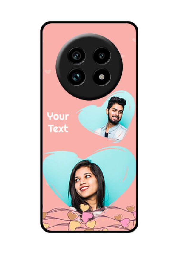 Realme 14 Pro Lite 5G Custom Glass Phone Case - Love Doodle Design