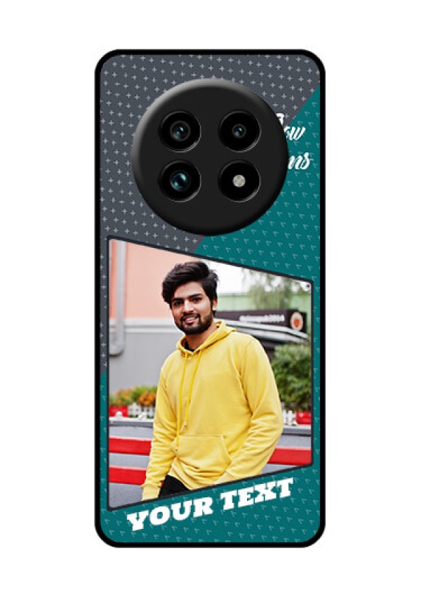 Realme 14 Pro Lite 5G Custom Glass Phone Case - Background Pattern Design With Quote
