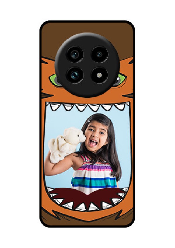 Realme 14 Pro Lite 5G Custom Glass Phone Case - Owl Monster Back Case Design