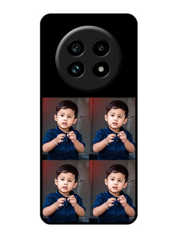 Custom Realme 14 Pro Lite 5G Custom Glass Phone Case - 4 Image Holder Design