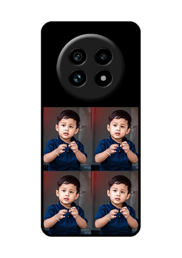 Realme 14 Pro Lite 5G Custom Glass Phone Case - 4 Image Holder Design