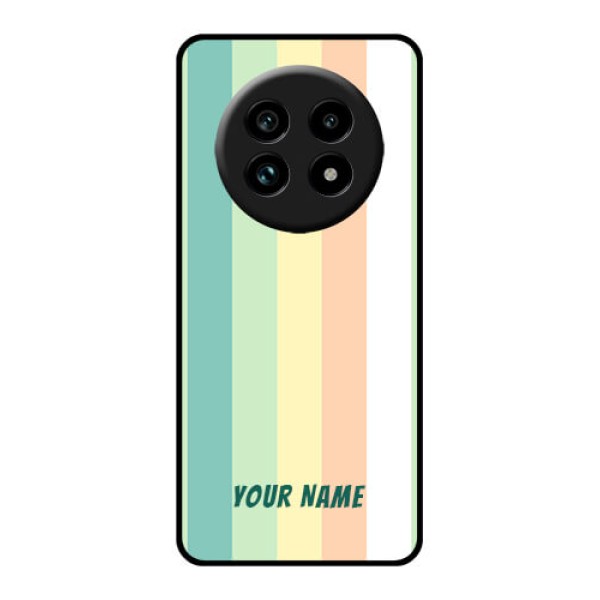 Realme 14 Pro Lite 5G Custom Glass Phone Case - Multi - Colour Stripes Design Realme 14 Pro Lite 5G Custom Glass Phone Case - Multi - Colour Stripes Design