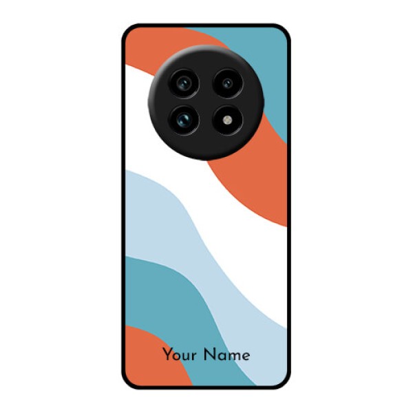 Realme 14 Pro Lite 5G Custom Glass Phone Case - Coloured Waves Design