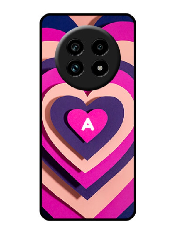 Custom Realme 14 Pro Lite 5G Custom Glass Phone Case - Cute Heart Pattern Design