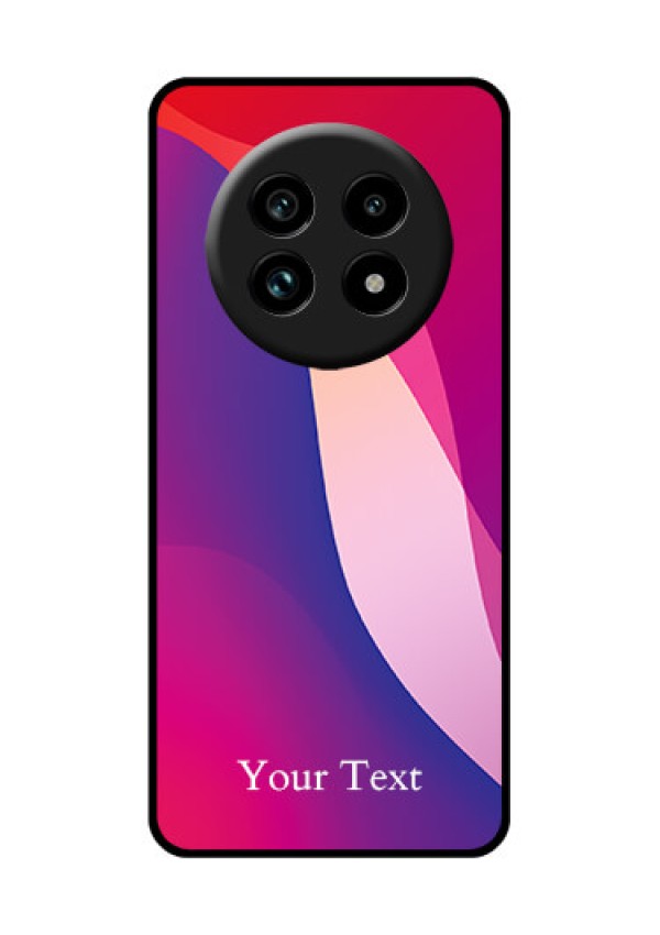 Realme 14 Pro Lite 5G Custom Glass Phone Case - Digital Abstract Overlap Design