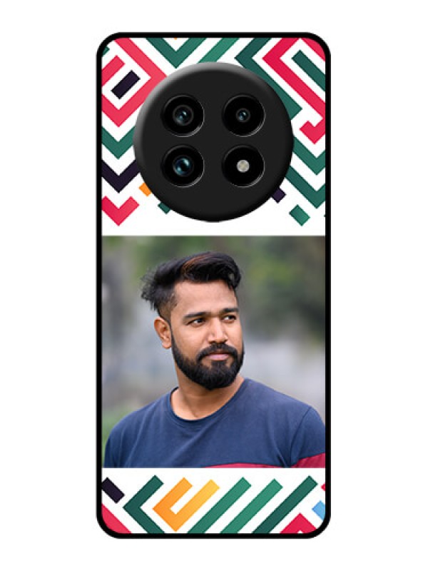 Custom Realme 14 Pro Lite 5G Custom Glass Phone Case - Colorful Maze Pattern Design