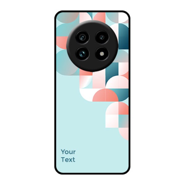 Realme 14 Pro Lite 5G Custom Glass Phone Case - Stylish Semi - Circle Pattern Design Realme 14 Pro Lite 5G Custom Glass Phone Case - Stylish Semi - Circle Pattern Design