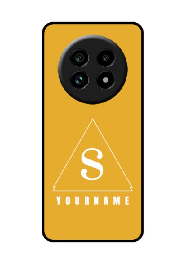 Realme 14 Pro Lite 5G Custom Glass Phone Case - Simple Triangle Design