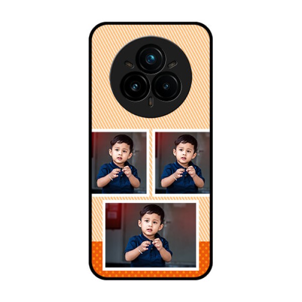 Realme 14 Pro Plus 5G Custom Glass Phone CaseBulk Photos Upload Design