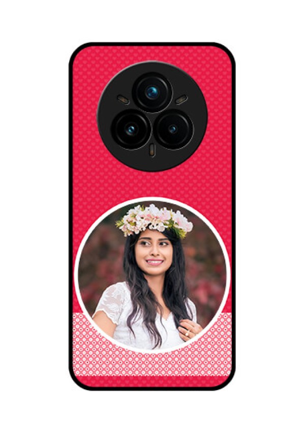 Realme 14 Pro Plus 5G Custom Glass Phone CasePink Color Pattern Design