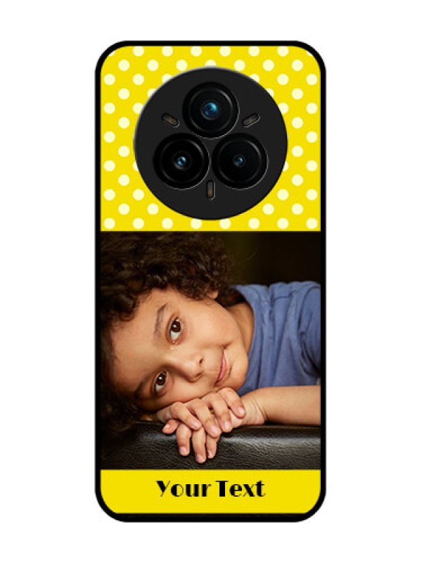 Custom Realme 14 Pro Plus 5G Custom Glass Phone CaseBright Yellow Case Design