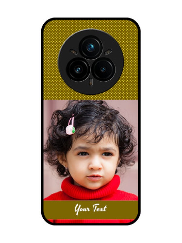 Custom Realme 14 Pro Plus 5G Custom Glass Phone CaseSimple Green Color Design