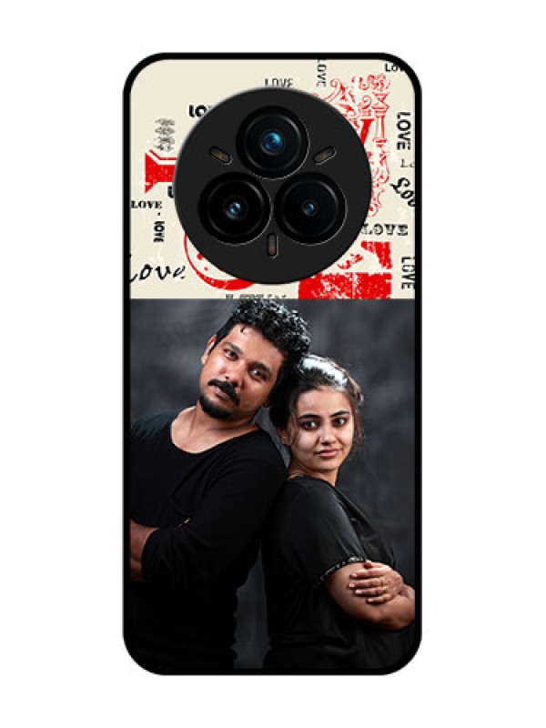 Custom Realme 14 Pro Plus 5G Custom Glass Phone CaseTrendy Love Design Case