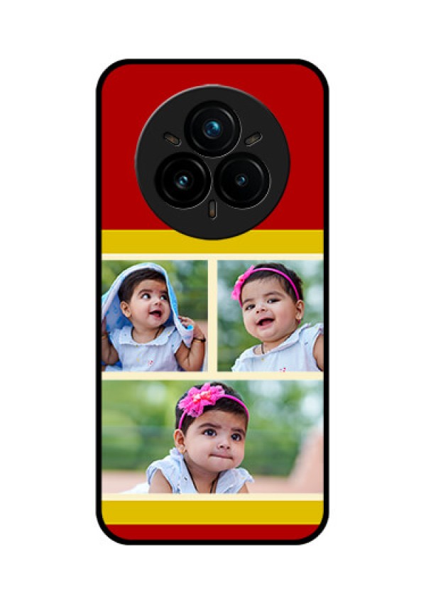 Realme 14 Pro Plus 5G Custom Glass Phone CaseMultiple Pic Upload Design