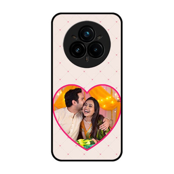Realme 14 Pro Plus 5G Custom Glass Phone CaseHeart Shape Design