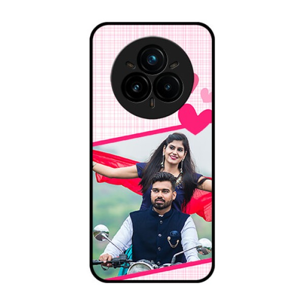Realme 14 Pro Plus 5G Custom Glass Phone CaseLove Shape Heart Design