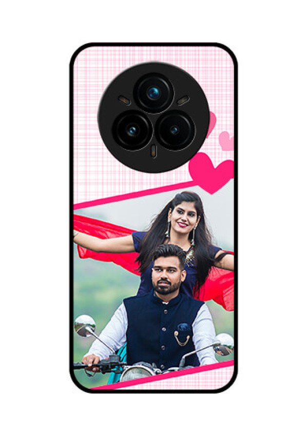 Realme 14 Pro Plus 5G Custom Glass Phone CaseLove Shape Heart Design