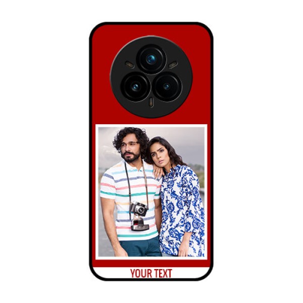 Realme 14 Pro Plus 5G Custom Glass Phone CaseRed Color Design Realme 14 Pro Plus 5G Custom Glass Phone CaseRed Color Design
