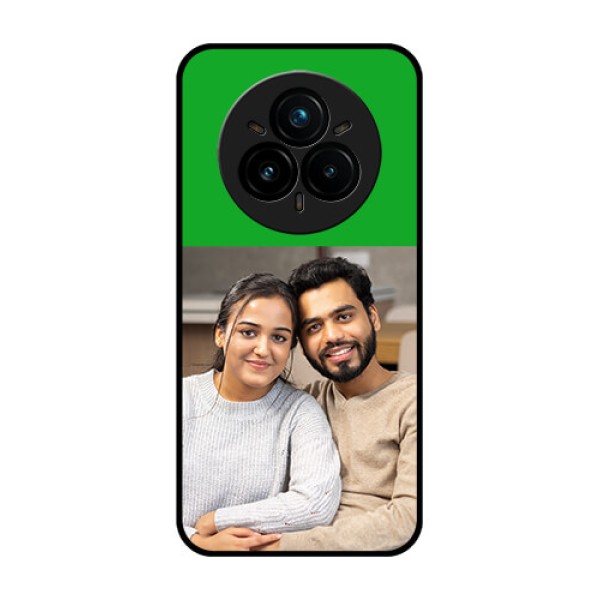 Realme 14 Pro Plus 5G Custom Glass Phone CaseGreen Pattern Design