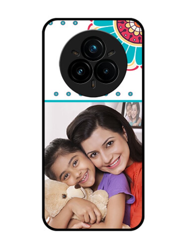 Custom Realme 14 Pro Plus 5G Custom Glass Phone CaseFlower Design