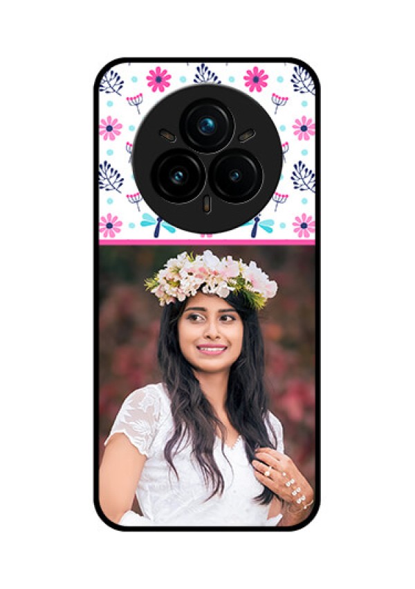 Realme 14 Pro Plus 5G Custom Glass Phone CaseColorful Flower Design