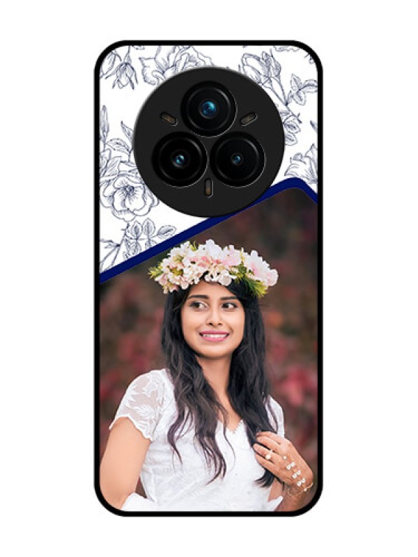 Custom Realme 14 Pro Plus 5G Custom Glass Phone CaseClassy Floral Design