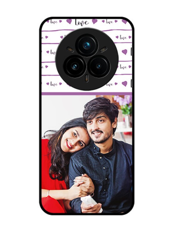 Custom Realme 14 Pro Plus 5G Custom Glass Phone CaseCouples Heart Design