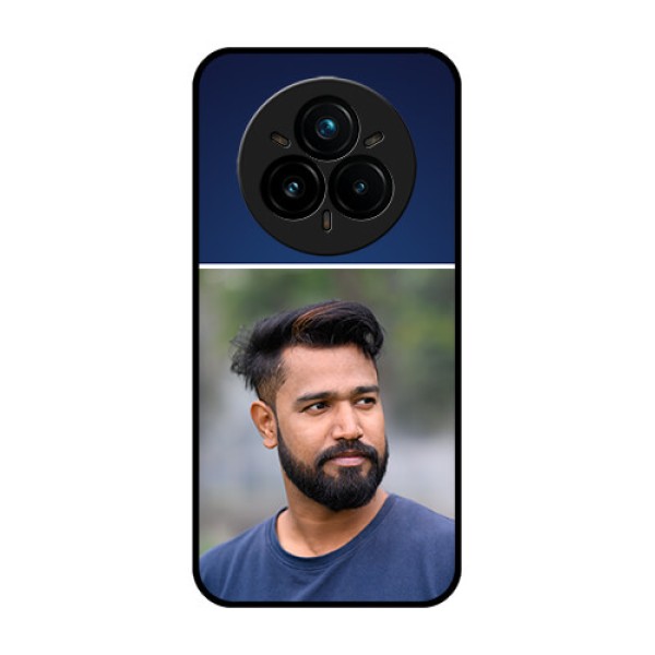 Realme 14 Pro Plus 5G Custom Glass Phone CaseSimple Royal Blue Design Realme 14 Pro Plus 5G Custom Glass Phone CaseSimple Royal Blue Design