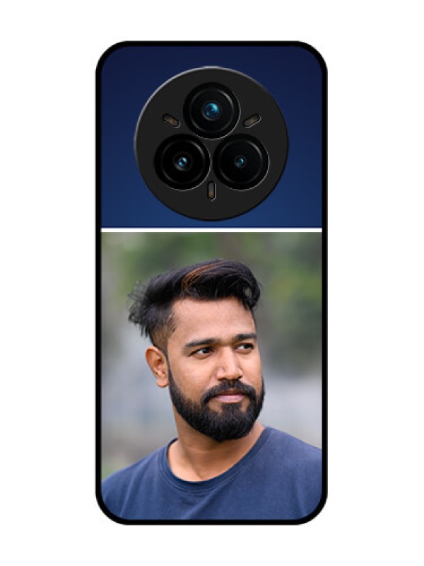 Custom Realme 14 Pro Plus 5G Custom Glass Phone CaseSimple Royal Blue Design